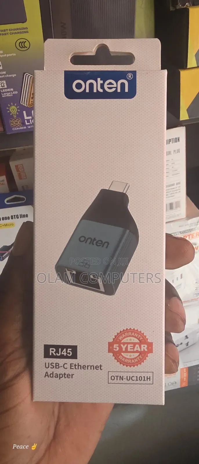 Onten Rj45 USB-C Ethernet Adapter Otn-Uc101h