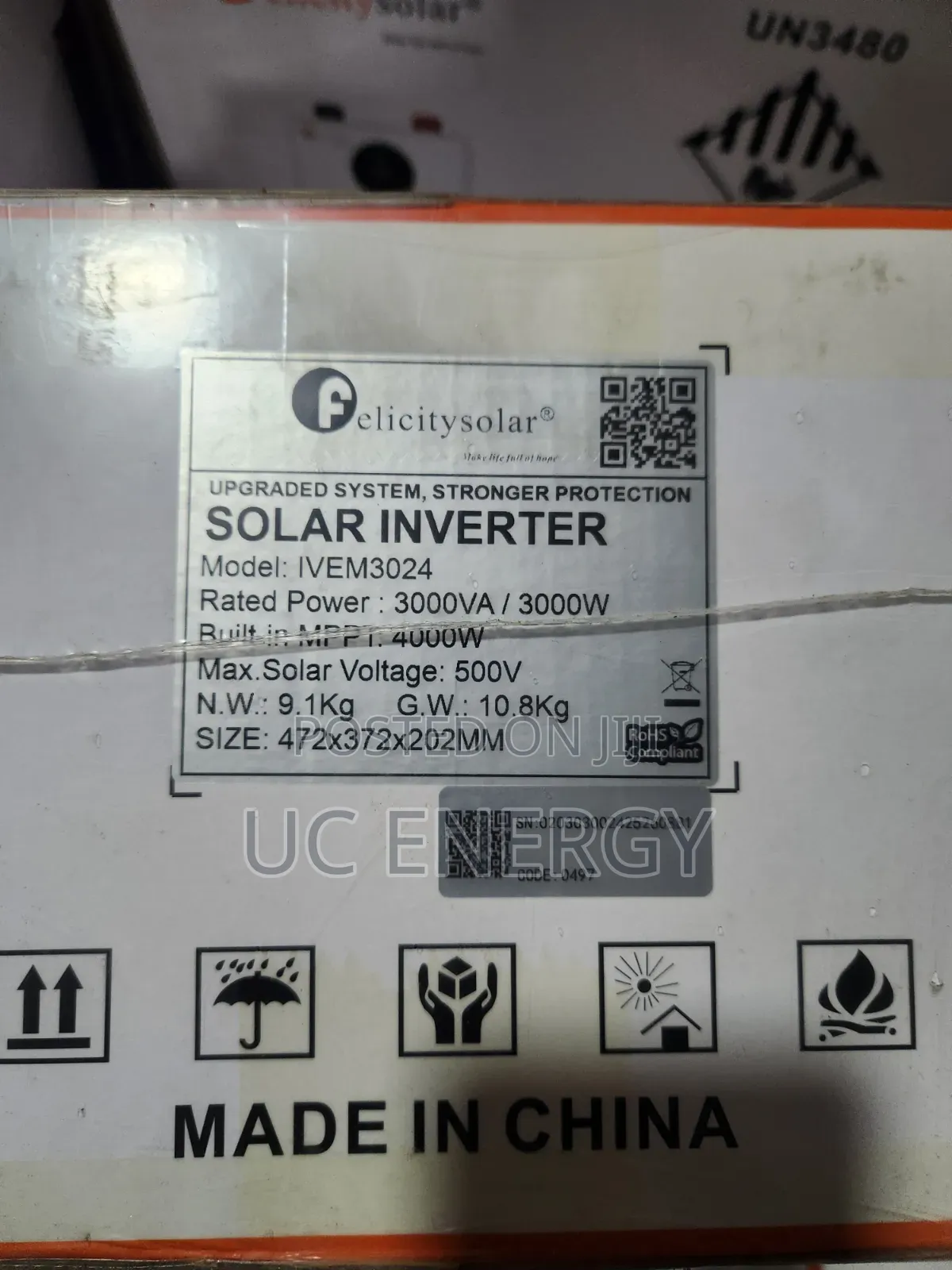 3kva 24v Felicity Solar Inverter Hybrid Ivem