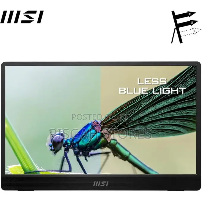Msi Pro MP161 E2 Portable Monitor, 15.6" FHD IPS 1080p, USB Type-C
