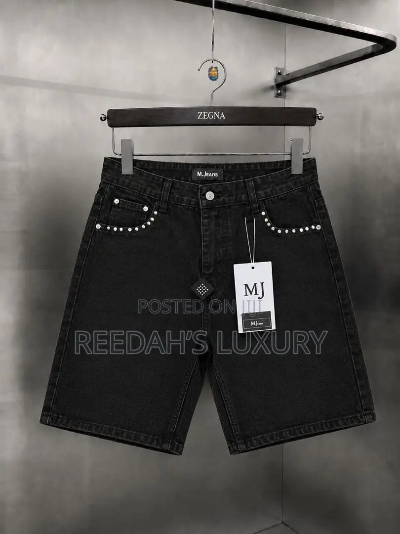 Distressed Denim Shorts