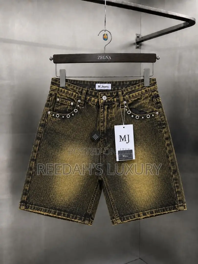 Distressed Denim Shorts