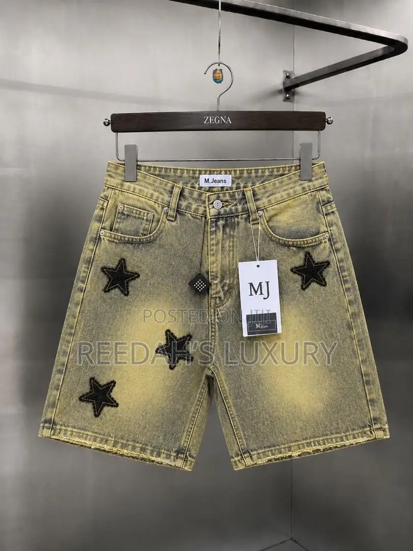 Distressed Denim Shorts