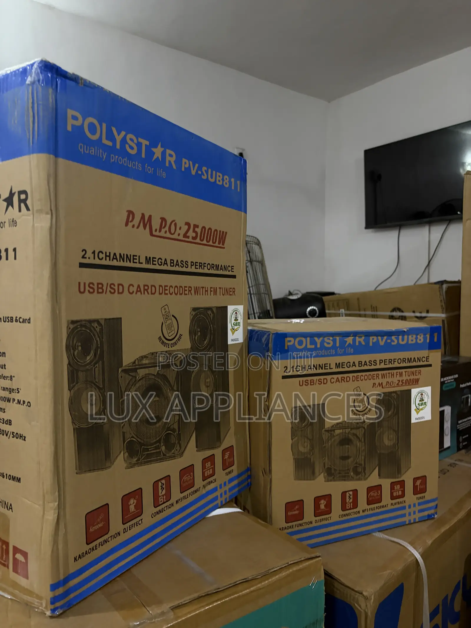 Polystar PV-SUB811 HiFi Home Theater With 8-Inch Woofer