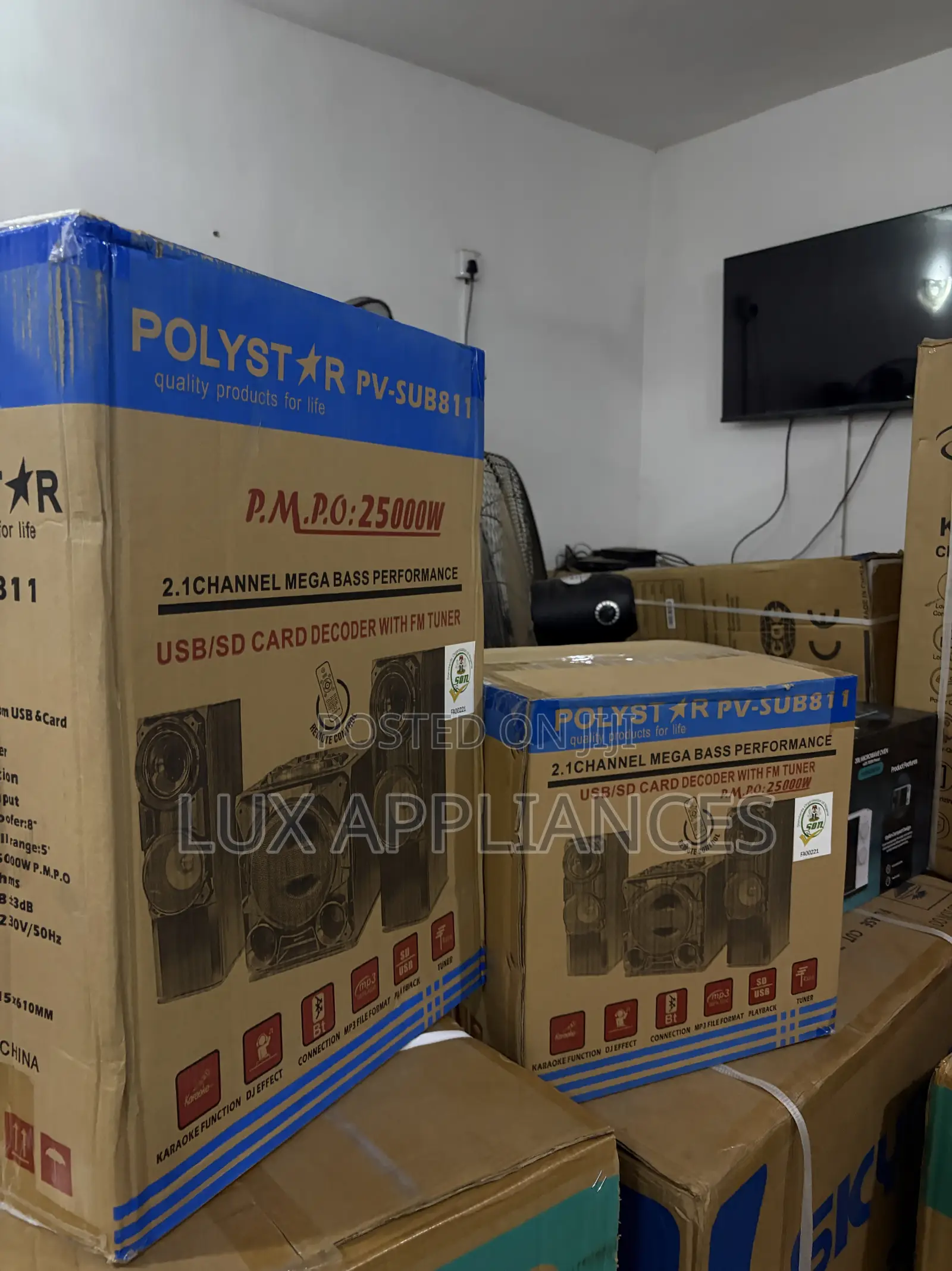 Polystar PV-SUB811 Home Theater System With USB and SD Card