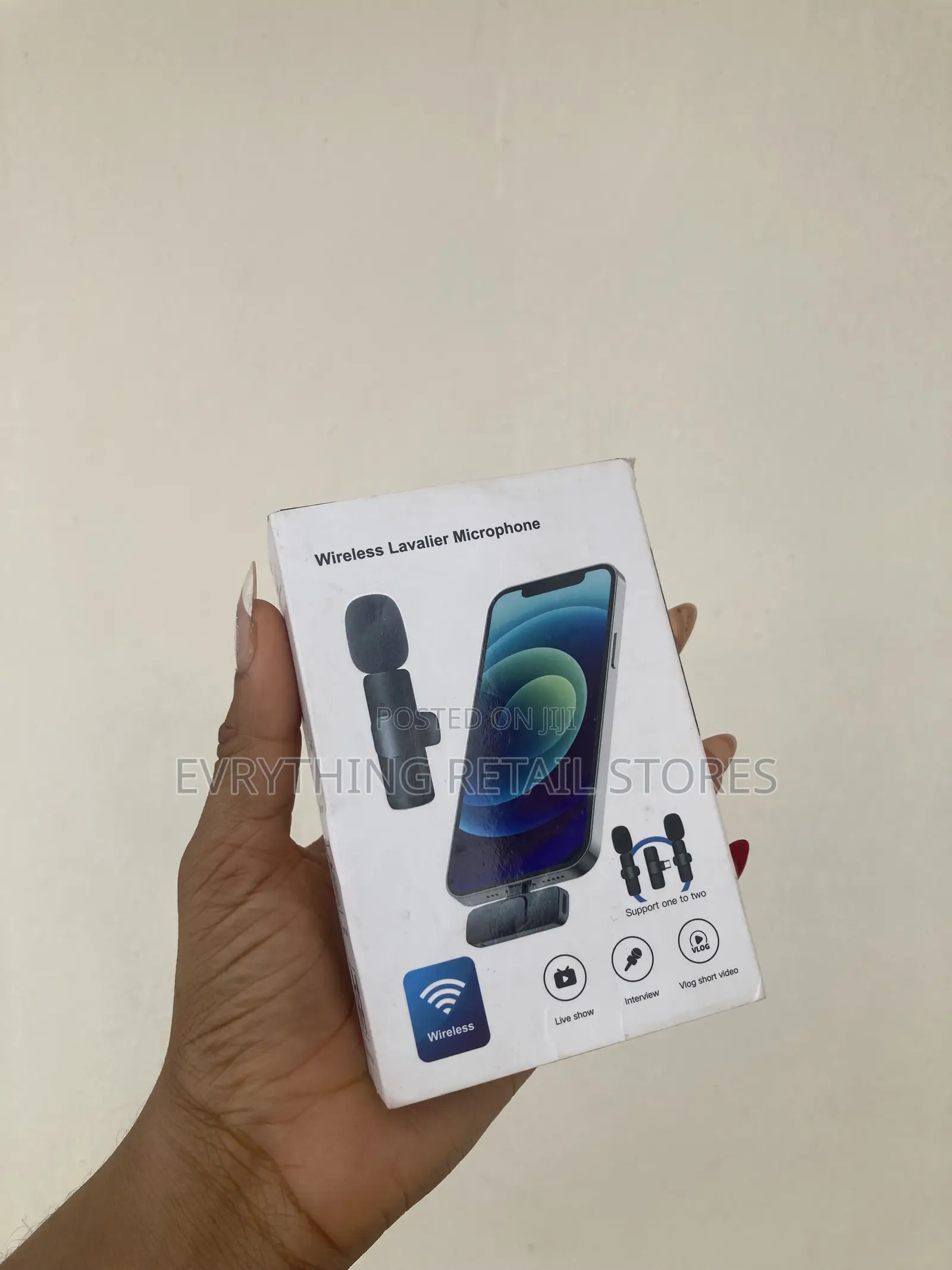Pink Wireless Lapel Microphone in Lagos | Portable Lavalier Mic
