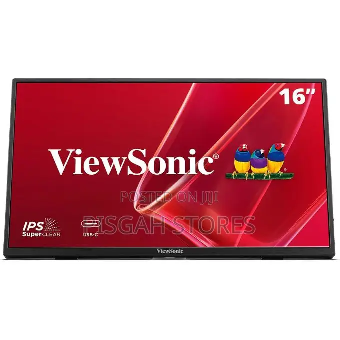 Viewsonic Va1650 Portable Monitor 16" FHD Ips Portable USB-C Monitor