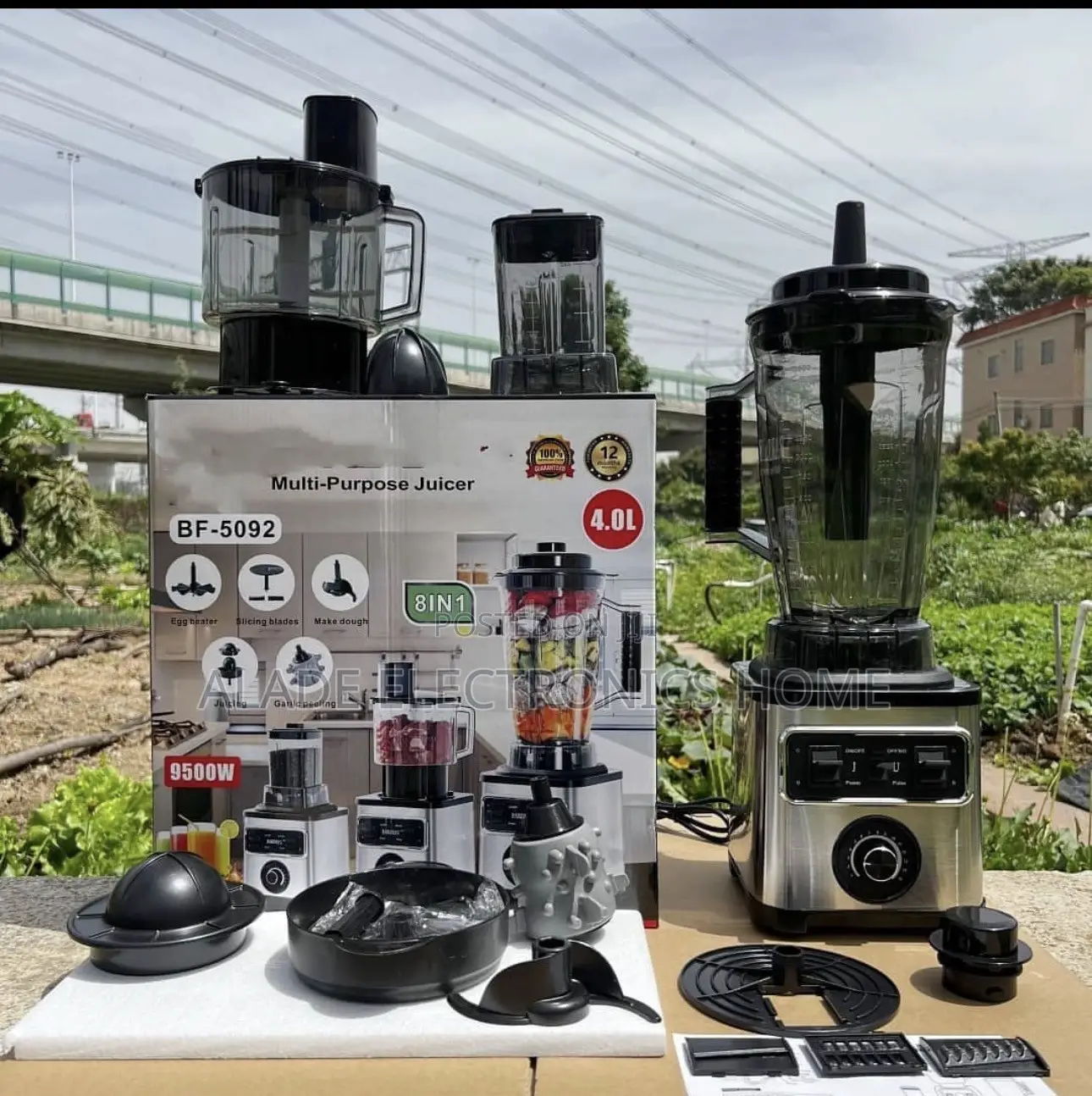 8 in 1” Kenwood Blender, Juicer and Food Processor. 5yrs Warranty