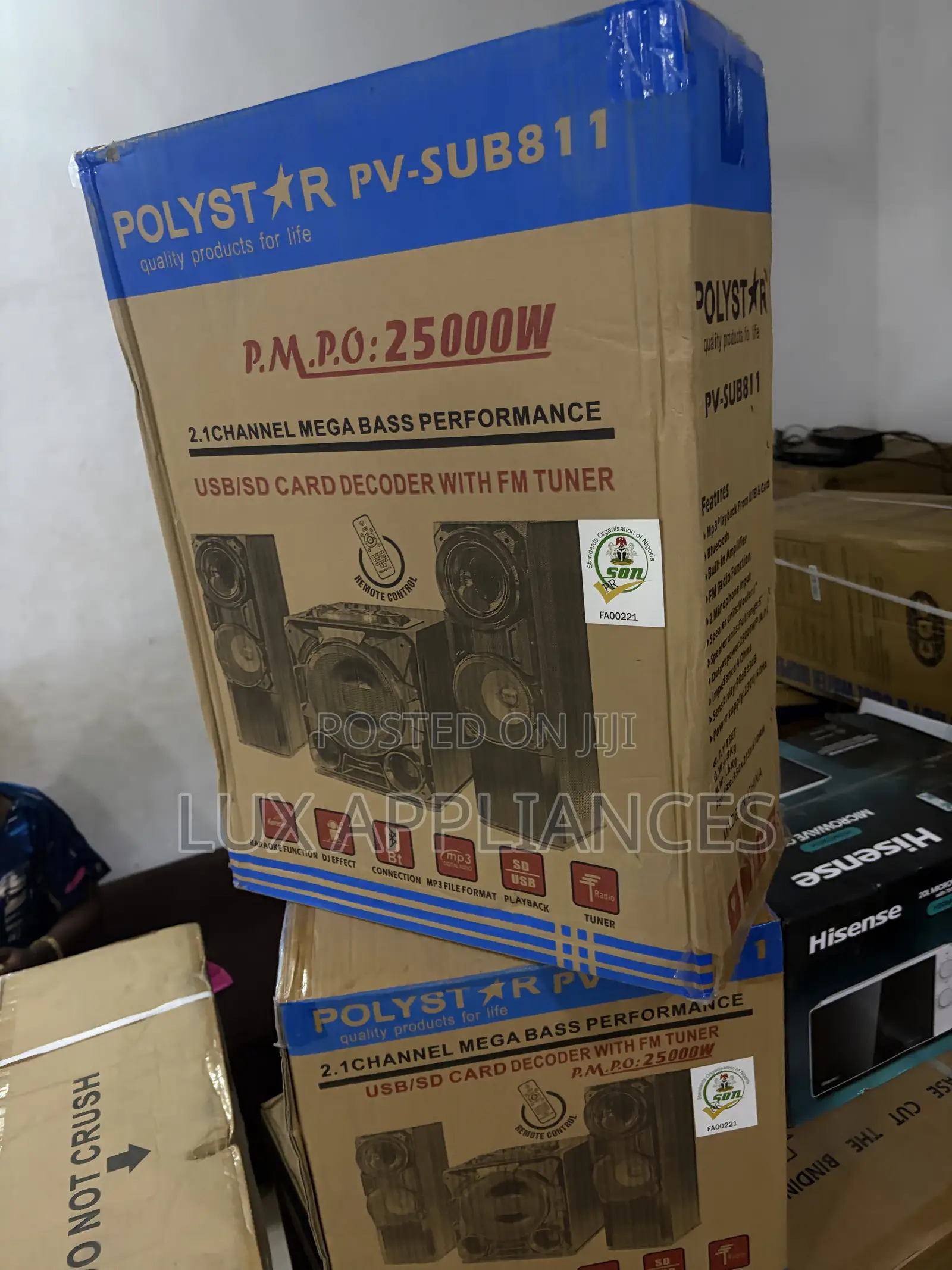 Polystar PV-SUB811 Bluetooth Karaoke Home Theater System