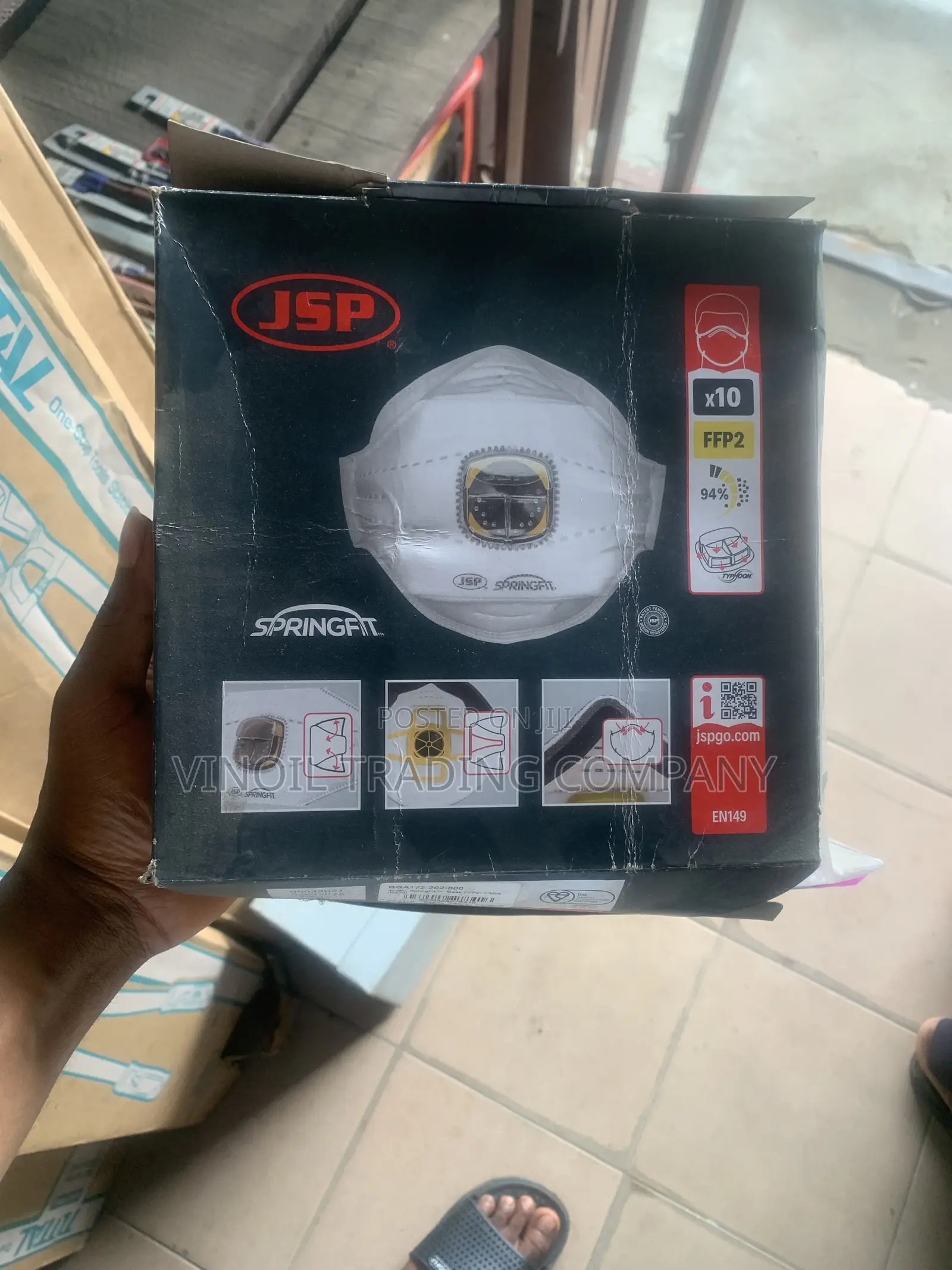 JSP Springfit Ffp2 Valved Dust Mask 😷