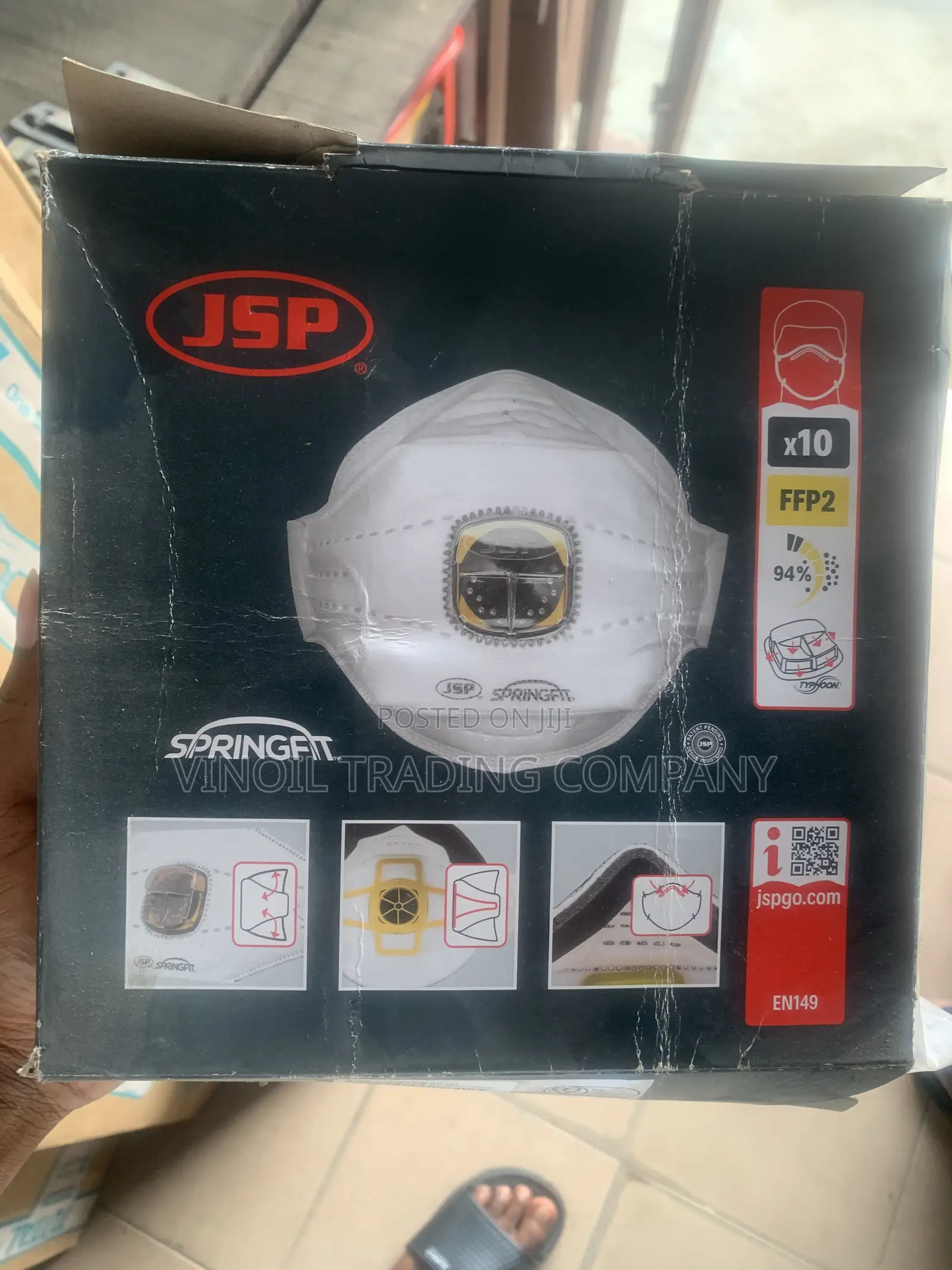 JSP Springfit Ffp2 Valved Dust Mask 😷