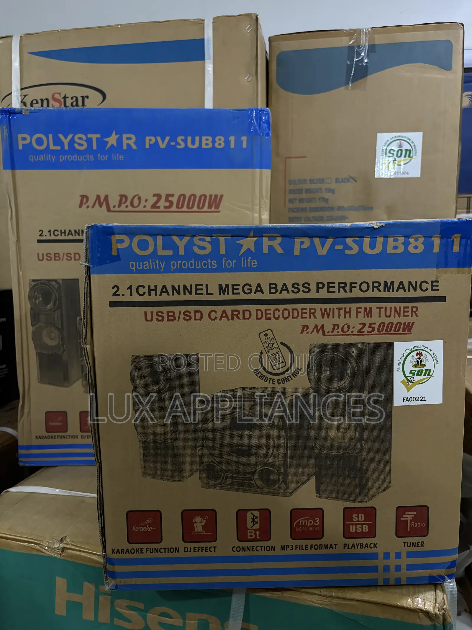 Polystar PV-SUB811 Bluetooth Stereo Multimedia Speaker
