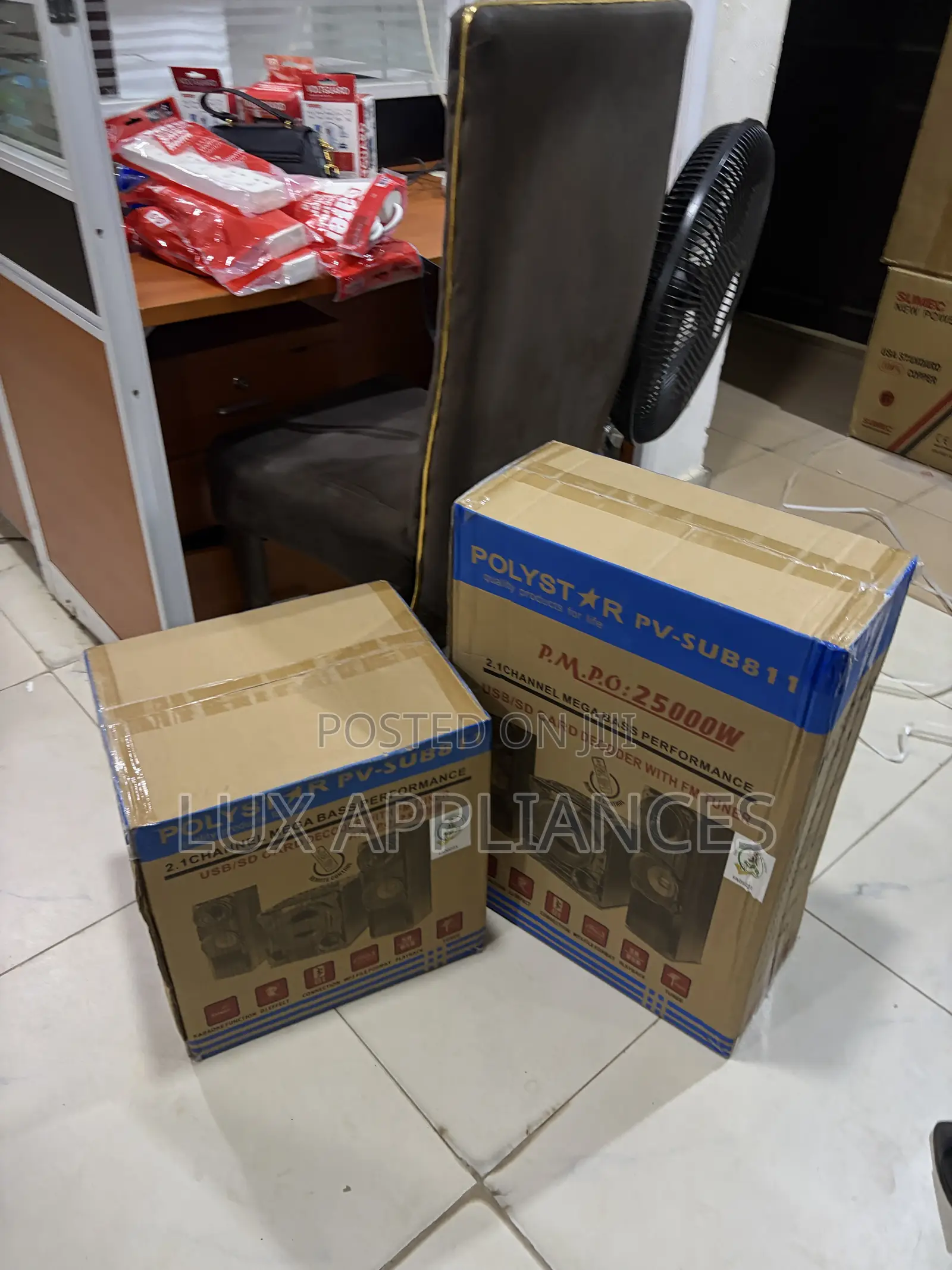 Polystar PV-SUB811 2.1 Channel Bass-Boosted Speaker System