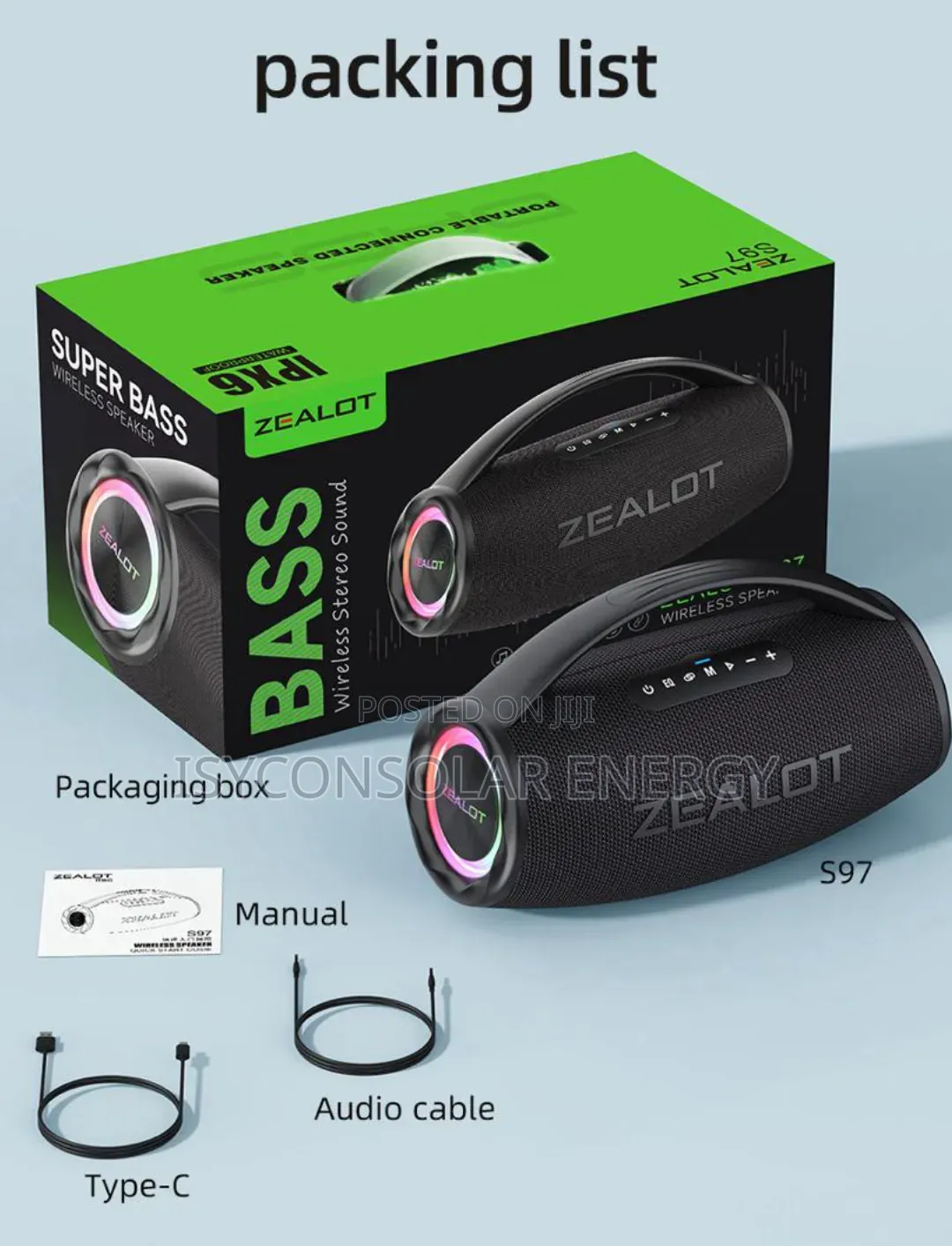 S95 Zealot Bass Wireless Speaker