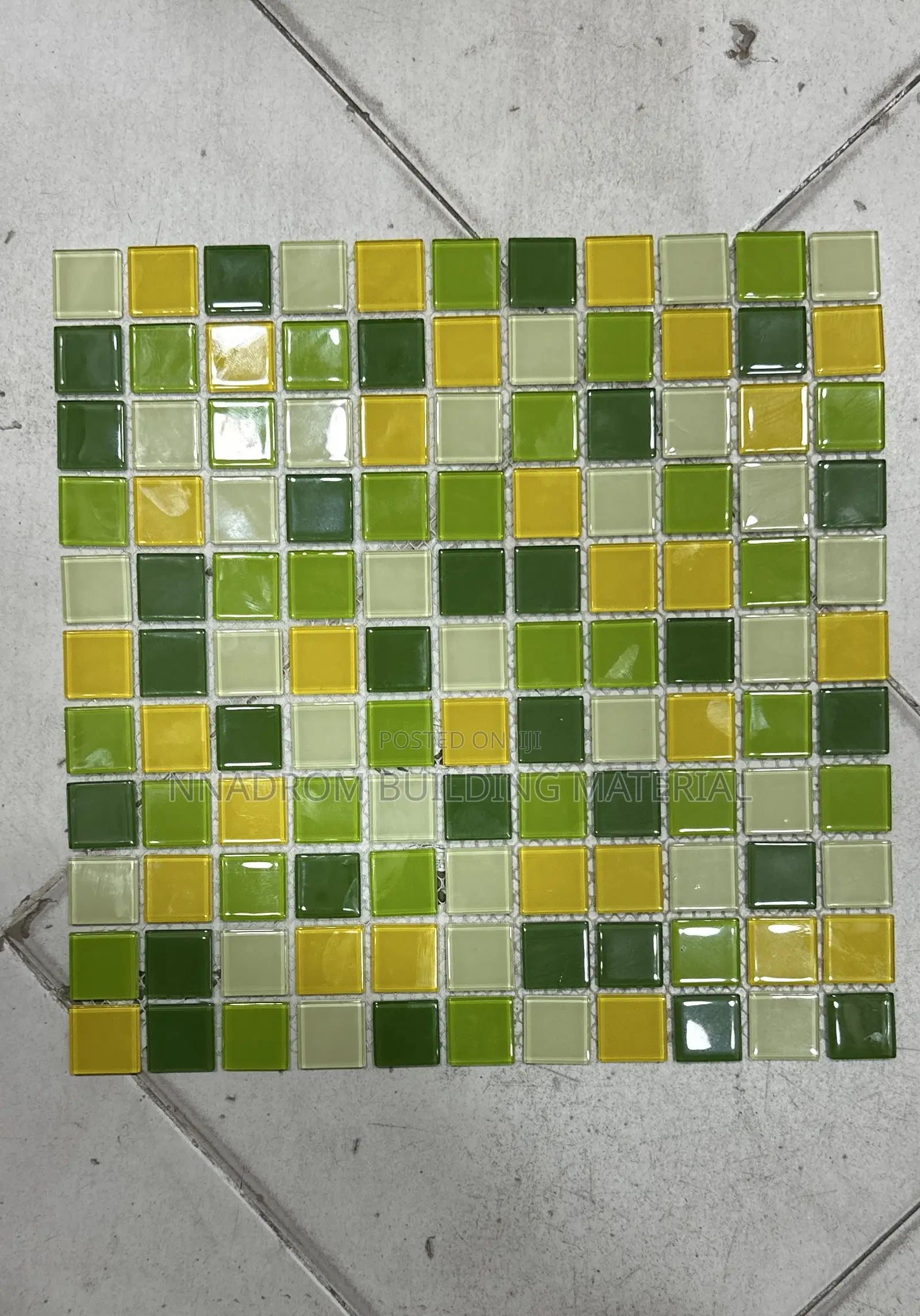 Green Glass Mosaic Tiles