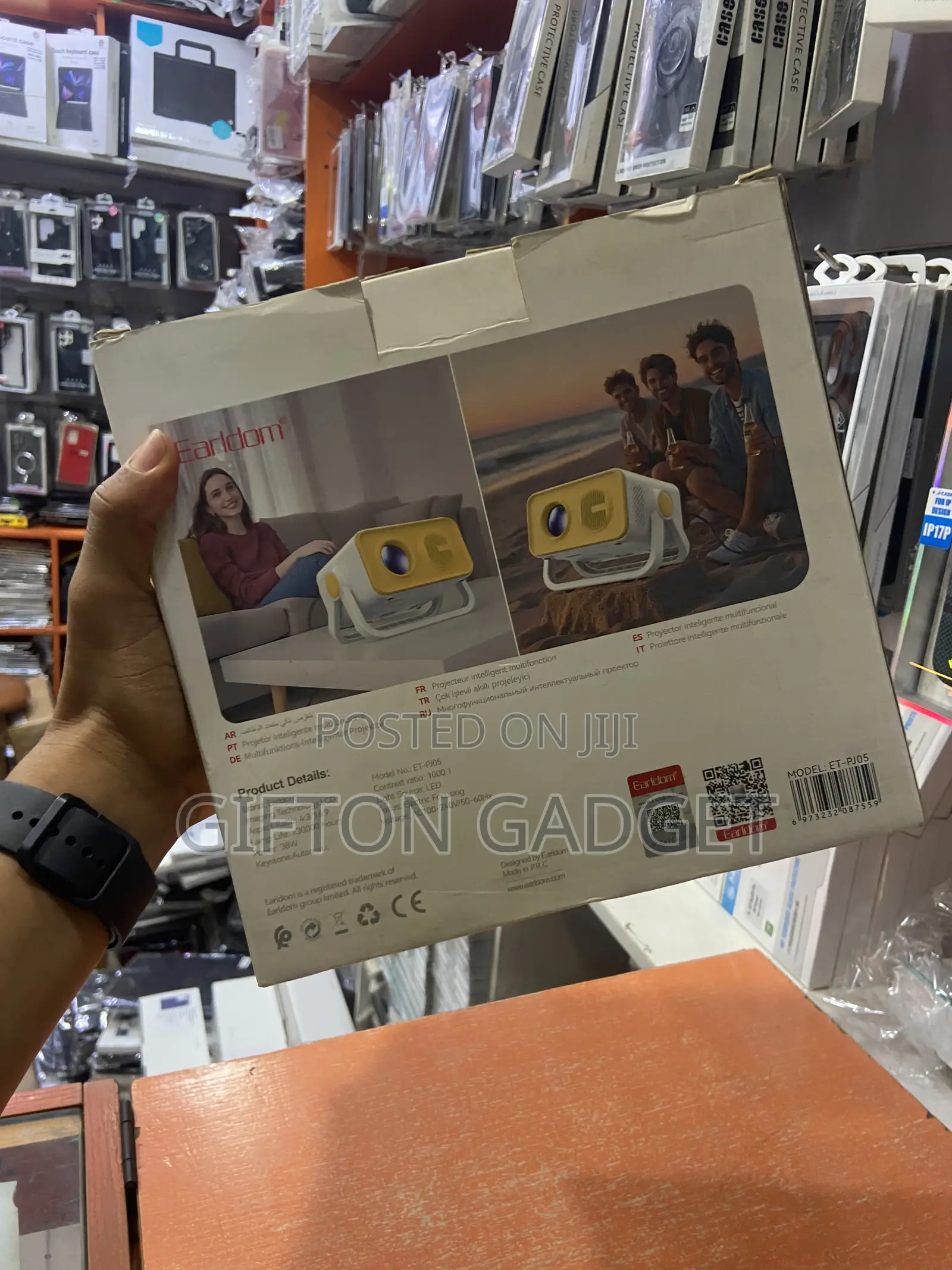 Earldom ET-PJ05 Multi-Intelligent 4K Portable Projector