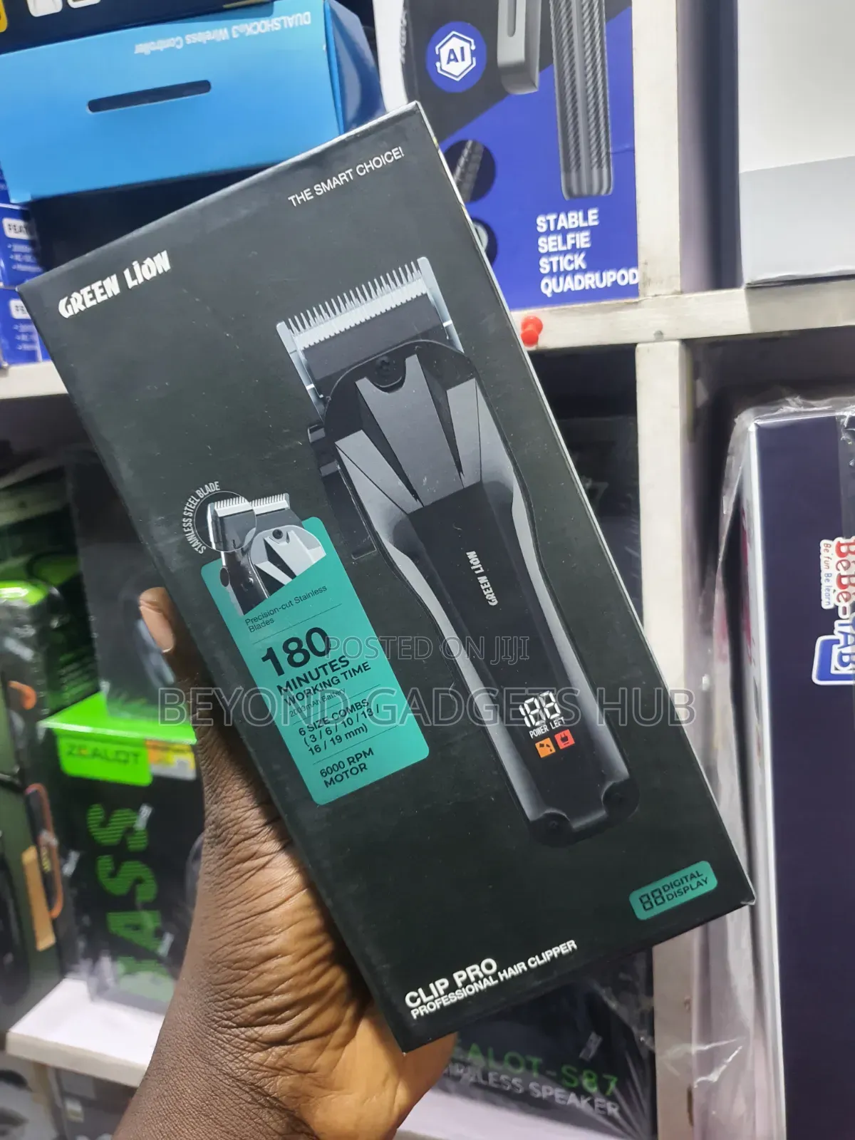 Green Lion Clip Pro Professional Hair Clipper - 2000mAh