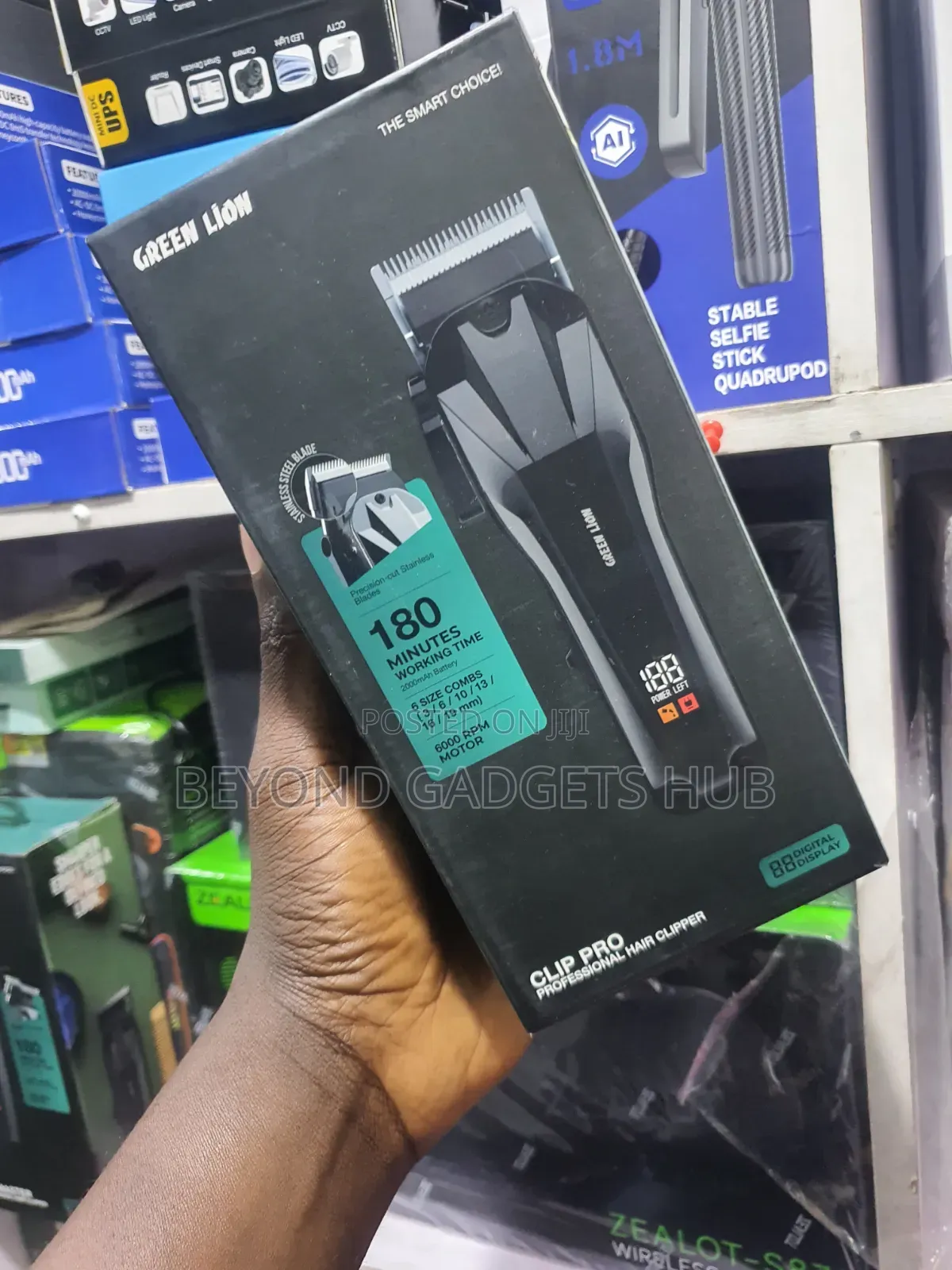 Green Lion Clip Pro Professional Hair Clipper - 2000mAh