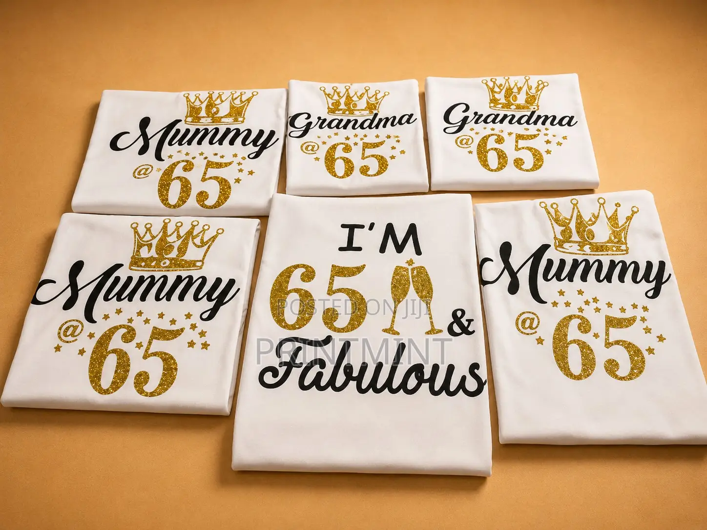 Custom Birthday Tees | Any Age & Name | Family & Friends | Glitter
