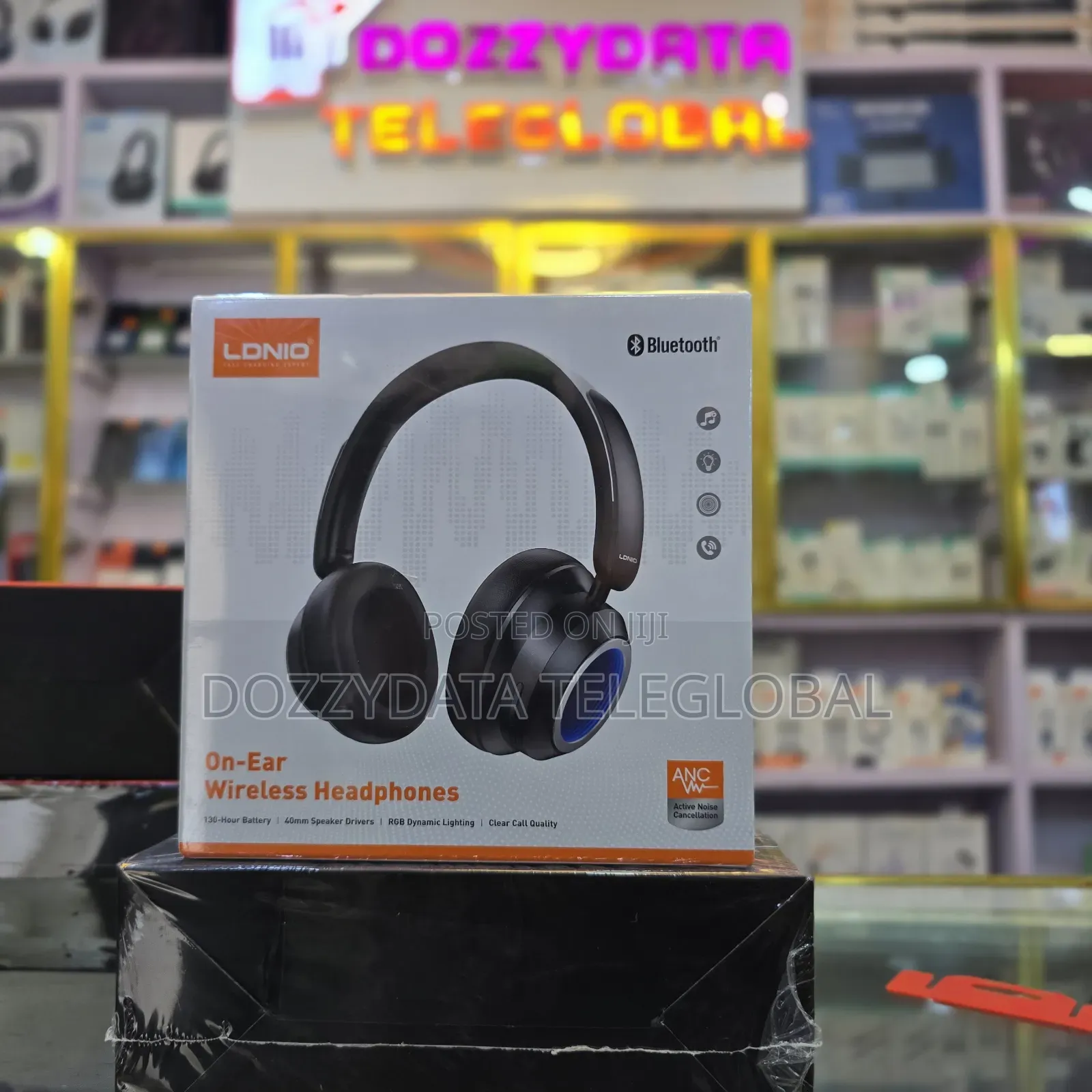 LDNIO H01 on-Ear Wireless Headphones Active Noise Cancellation (ANC).