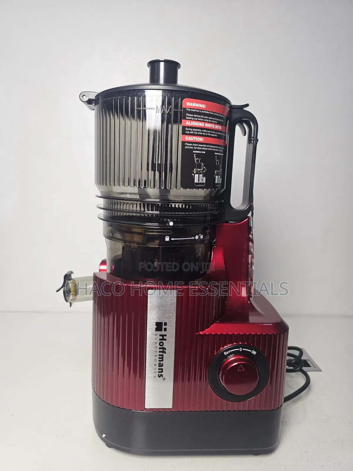 Hoffmans Slow Juicer 400W - Wide Mouth Feed Chute