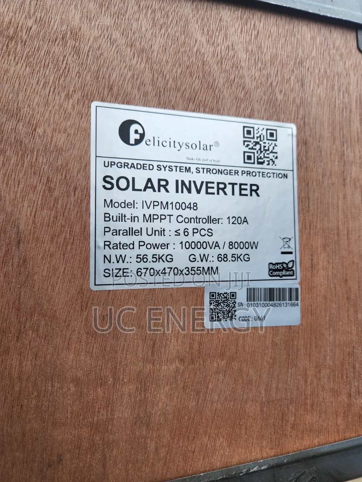 10kva 48v Felicity Solar Inverter Hybrid Ivpm