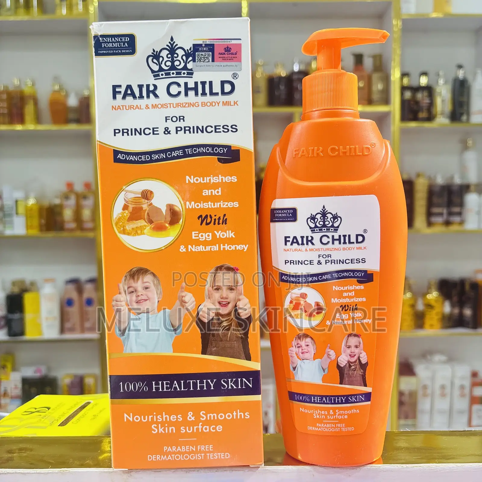 Fair Child Egg Yolk and Honey Moisturizing Body Milk
