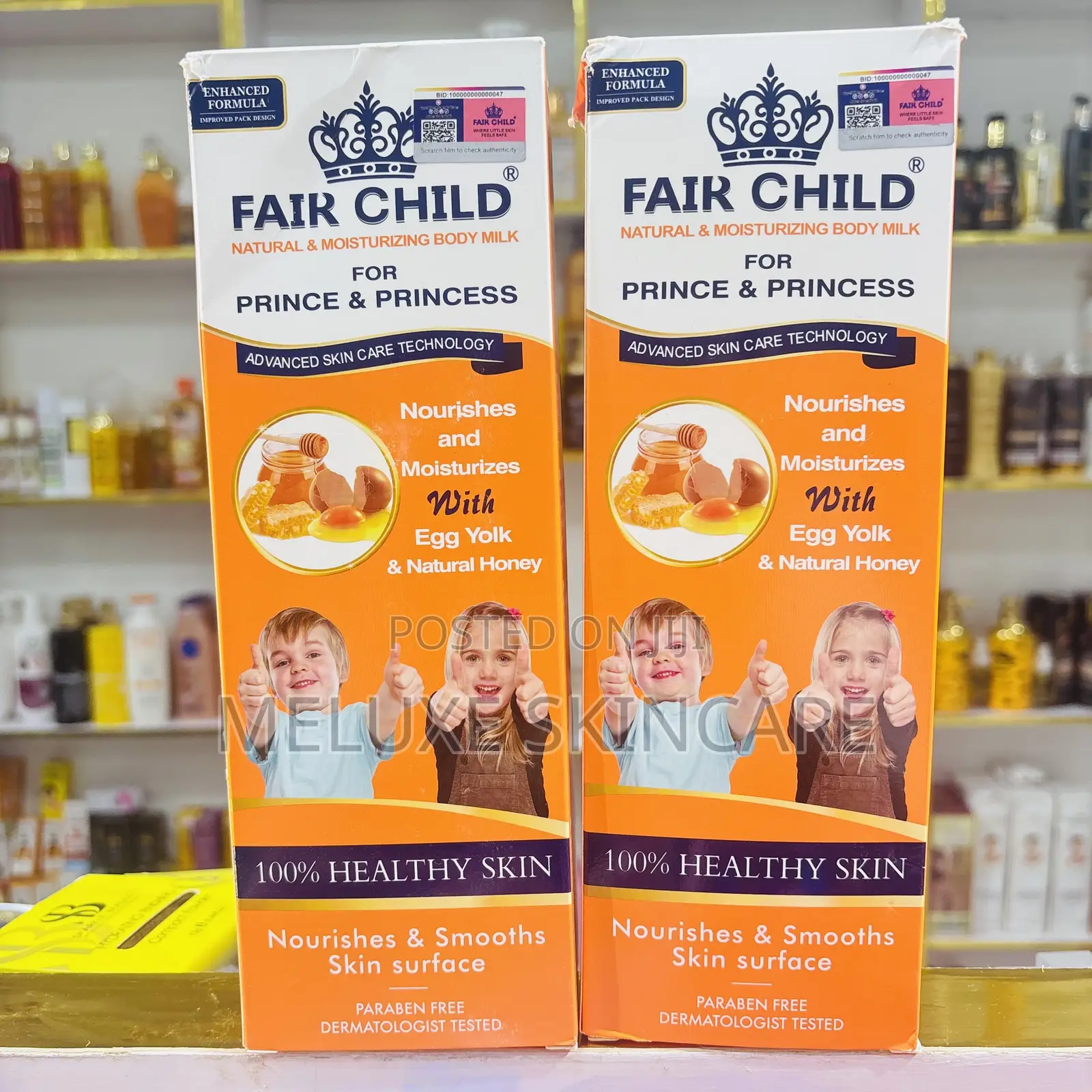 Fair Child Egg Yolk and Honey Moisturizing Body Milk
