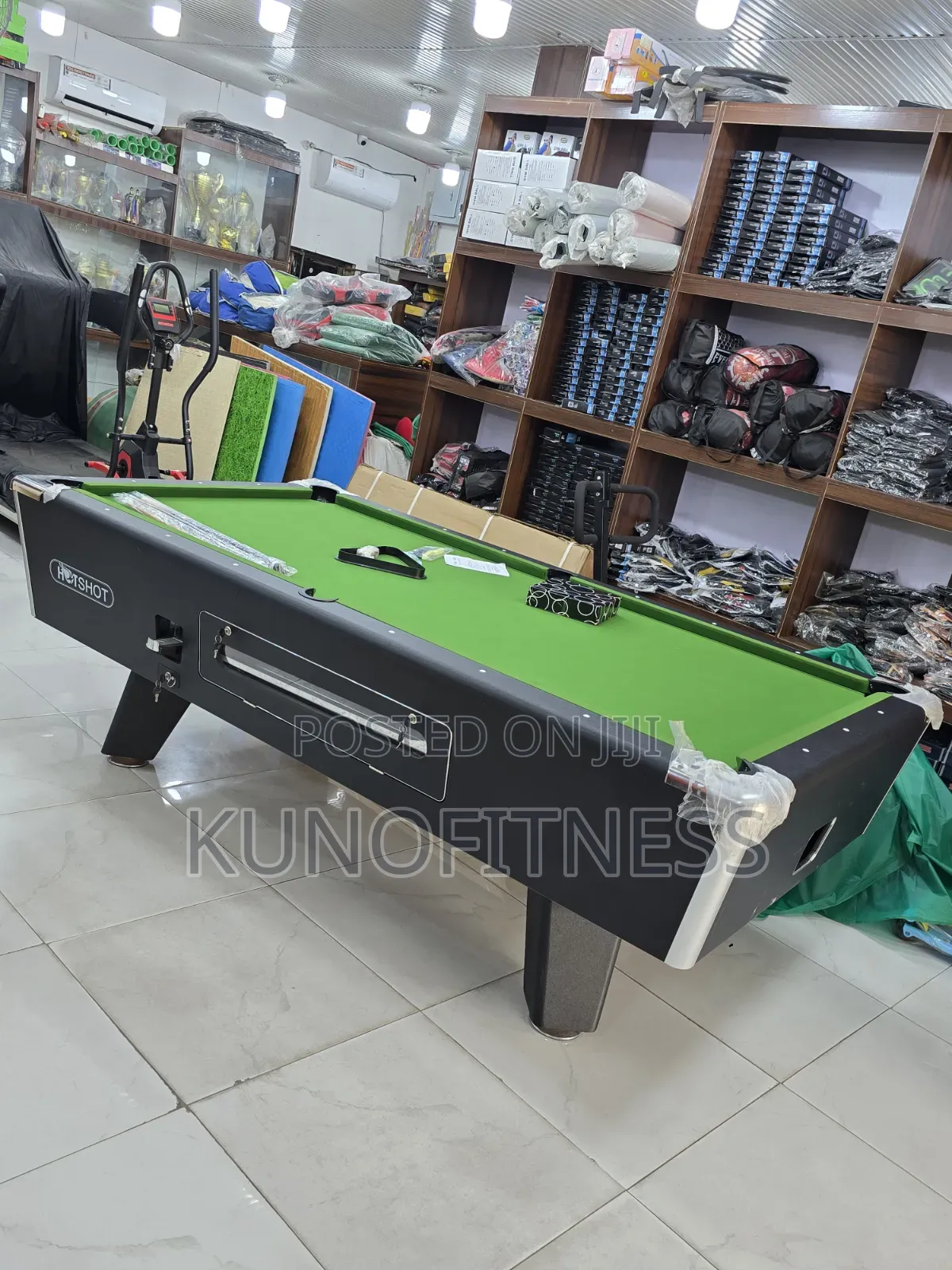 New 7ft/8ft Coin-Operated Marble-Top Pool Snooker Table + Accessories