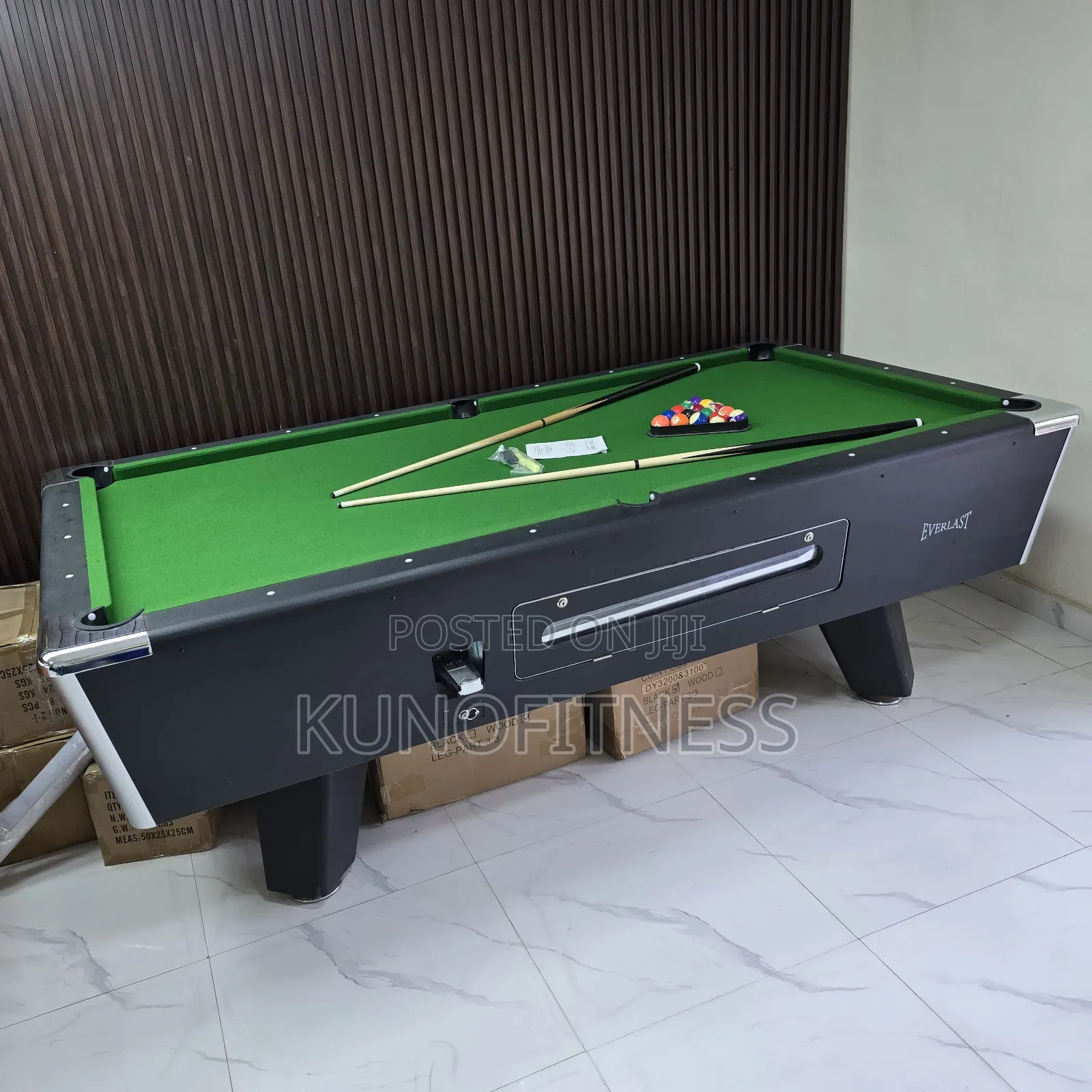Brand New 7ft/8ft Marble-Top Coin-Operated Snooker Pool Table