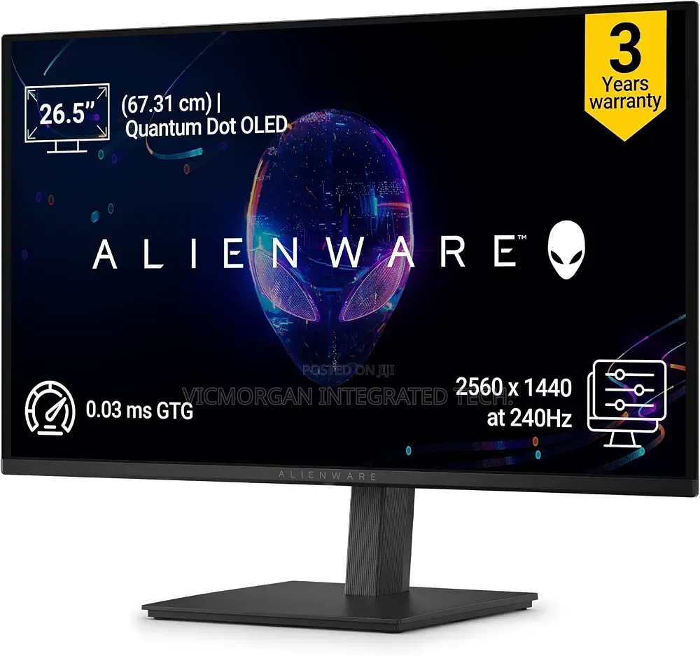 Alienware AW2726DM (Smartchoice) 26.5" QD OLED Monitor|99% DCI-P3