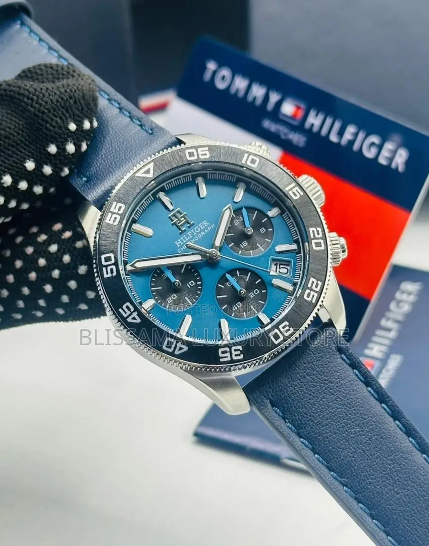 Tommy Hilfiger Premium Luxury Men Leather Wristwatch –Stylish, Durable