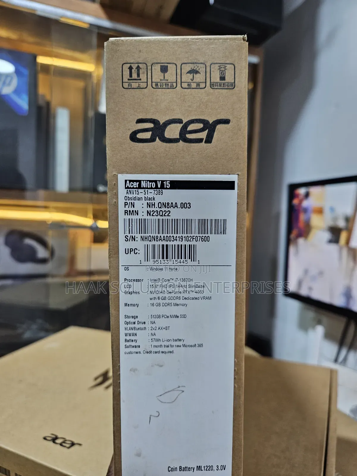 New Laptop Acer Nitro V 15 16GB Intel Core i7 SSD 512GB