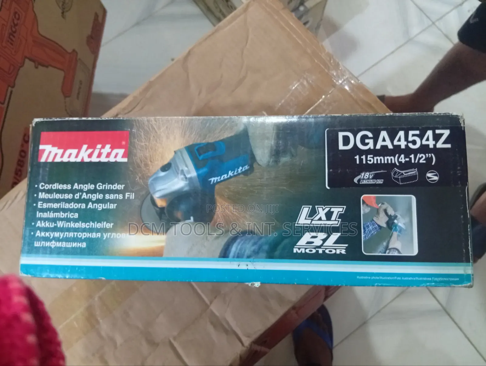 41⁄2" Makita Cordless Angle Grinder,