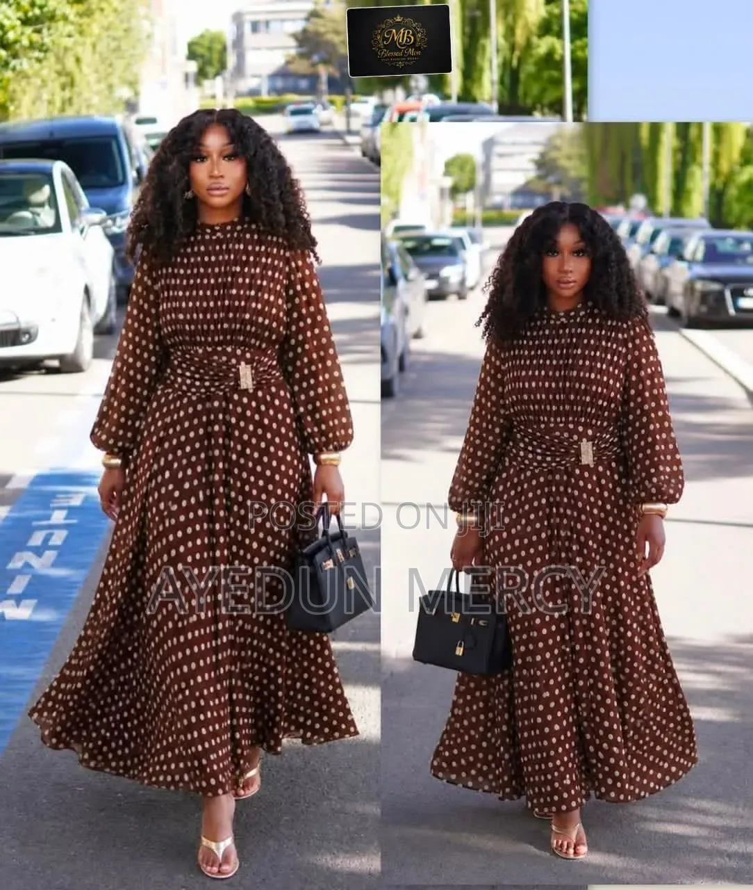 Poka Dot Ladies Dress