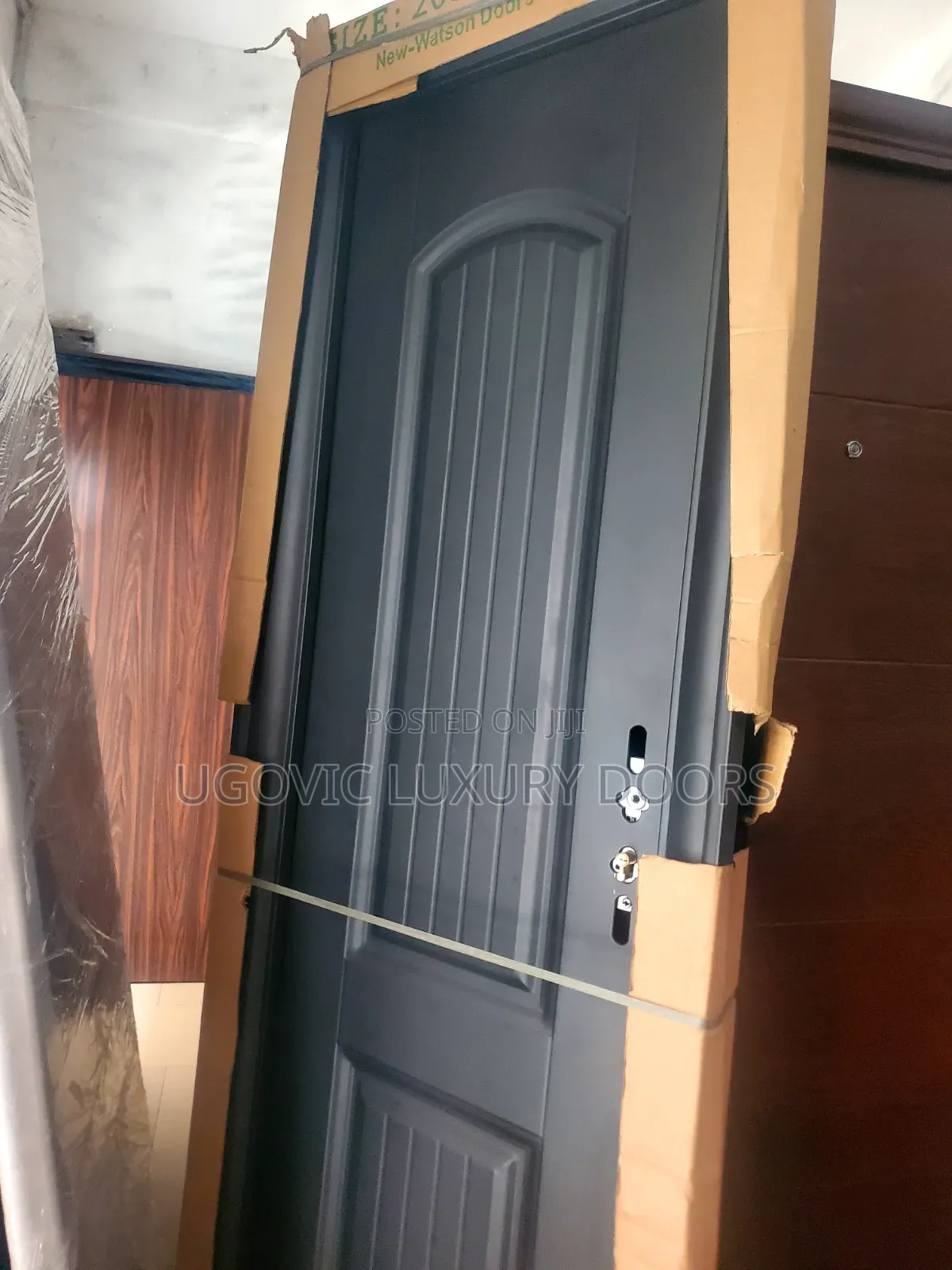 3ft Classic Dark Grey Steel Security Door