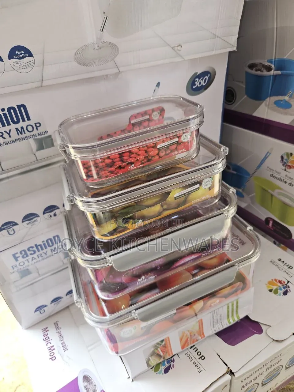 4in1 Acrylic Storage Set Acrylic Food Storage Container Set