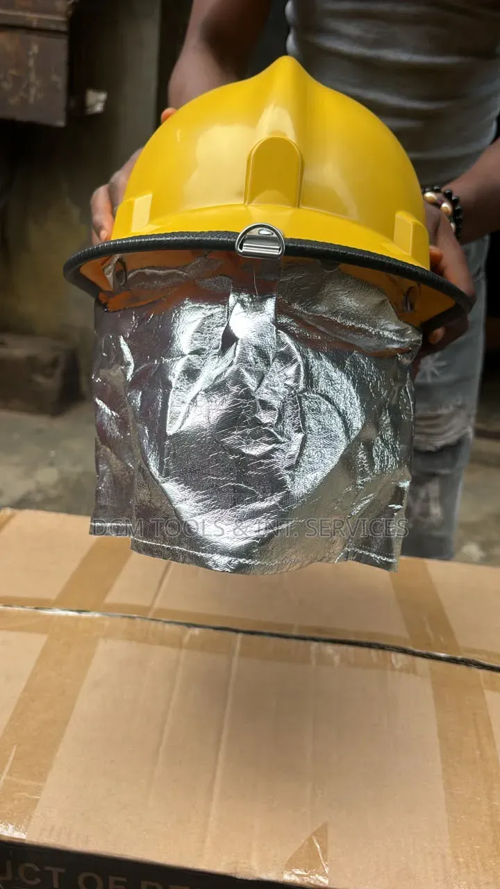 Fire Retardant Safety Rainboot, Coverall and Helmet Kit.