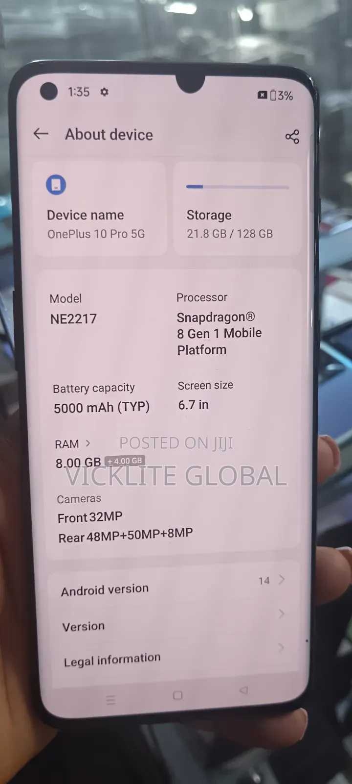 OnePlus 10 Pro 128 GB Black