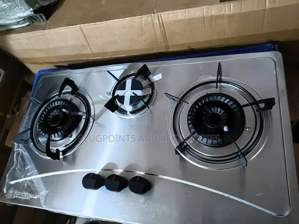 Happy Home 3 Burners Stainless Inbuilt Gas Cooker EMBER DEALS LIMITED