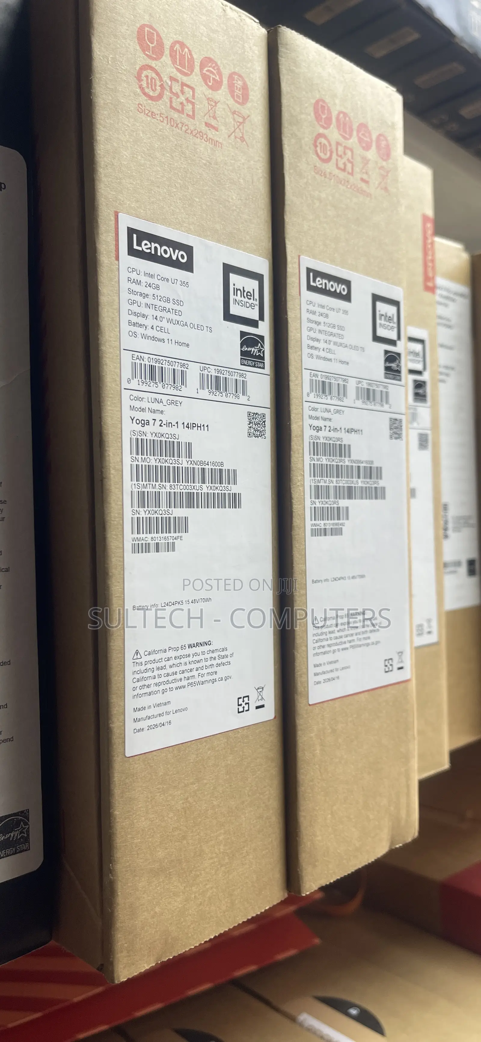 New Laptop Lenovo Yoga 7i 24GB Intel Core Ultra 7 SSD 512GB