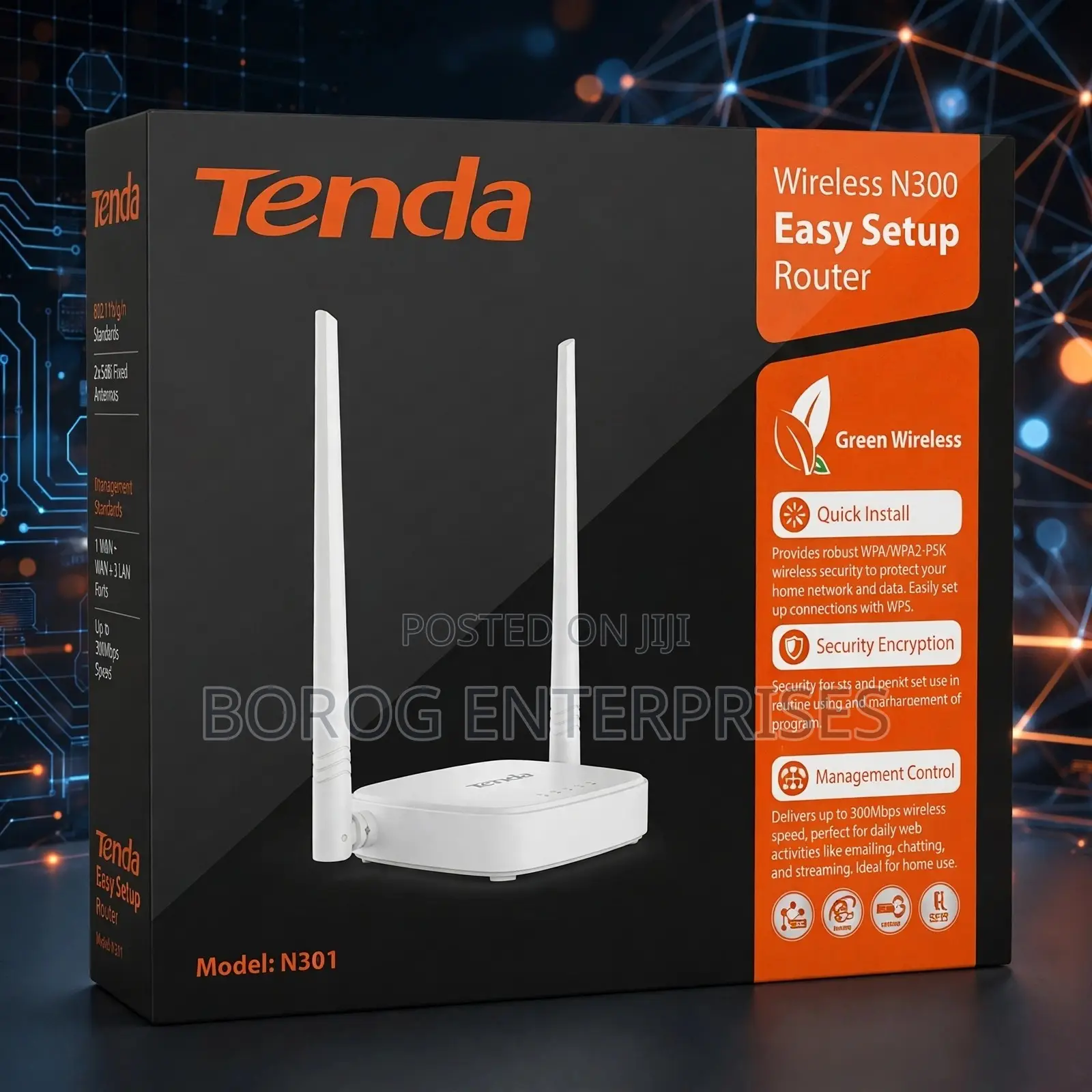 Tenda N300 Wireless Router-N301