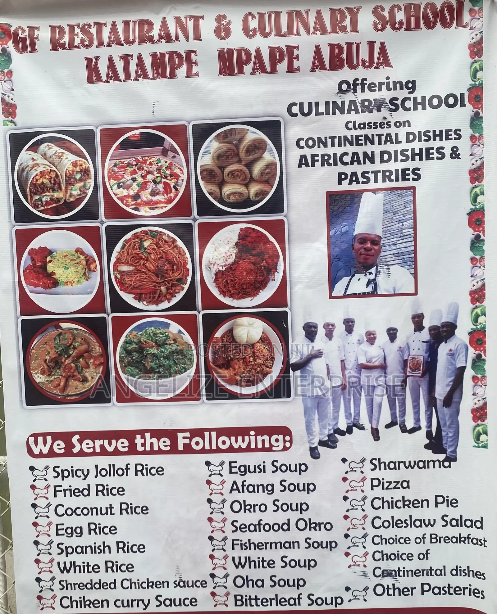 GF Restaurant & Culinary School Katampe