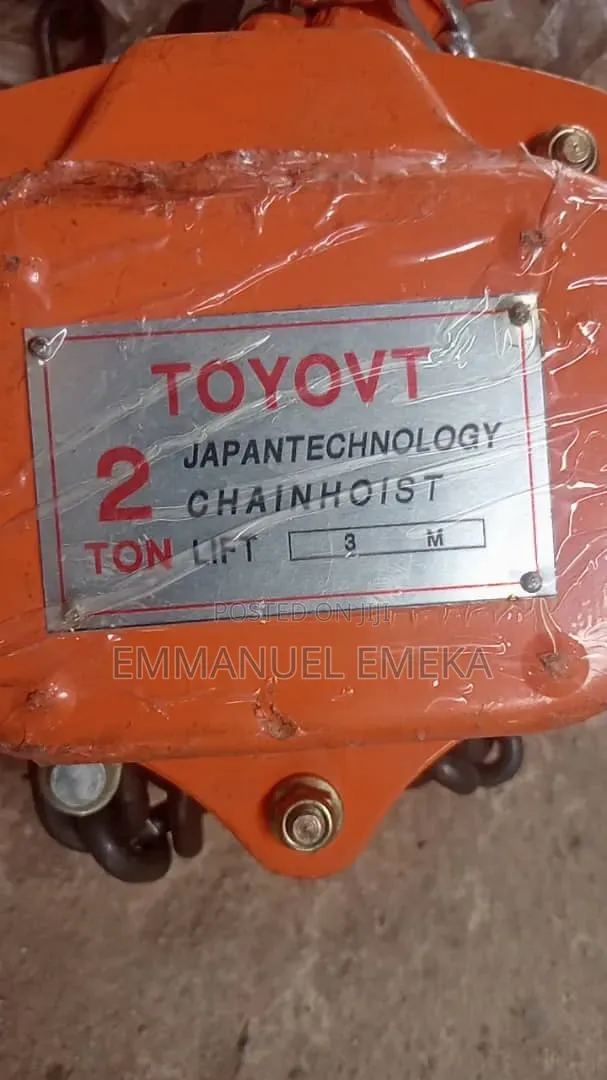 2 Ton Toyo Manual Chain Block - Heavy Duty Hand Chain Hoist
