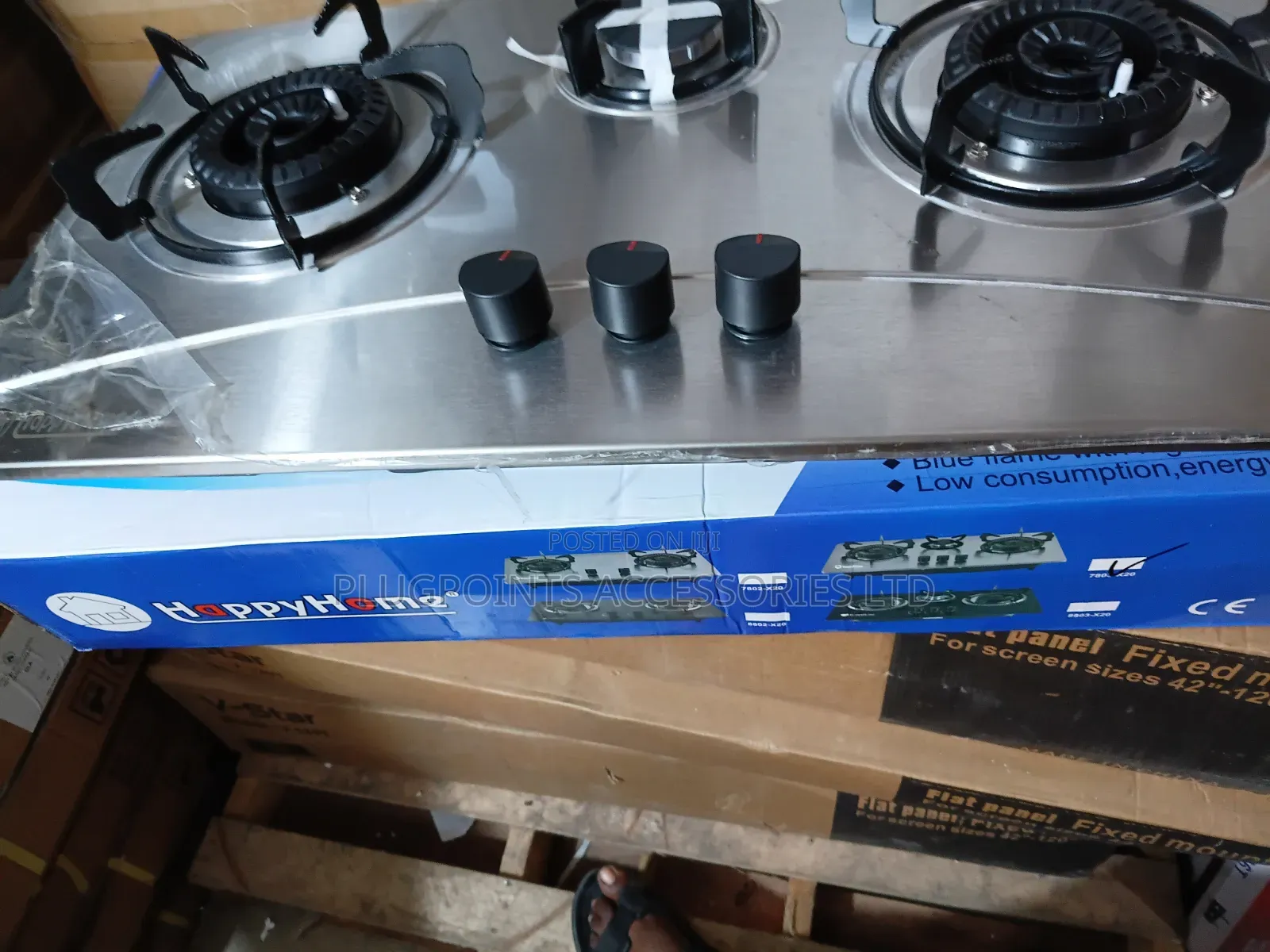 Happy Home 3 Burners Stainless Gas Cooker