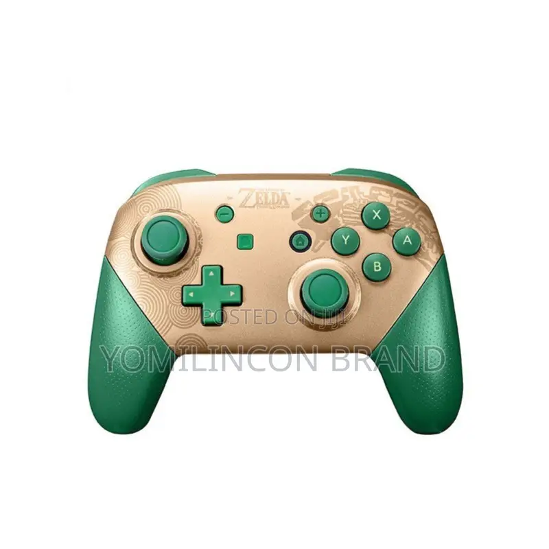 Nintendo Switch Pro Controller Green  Gold