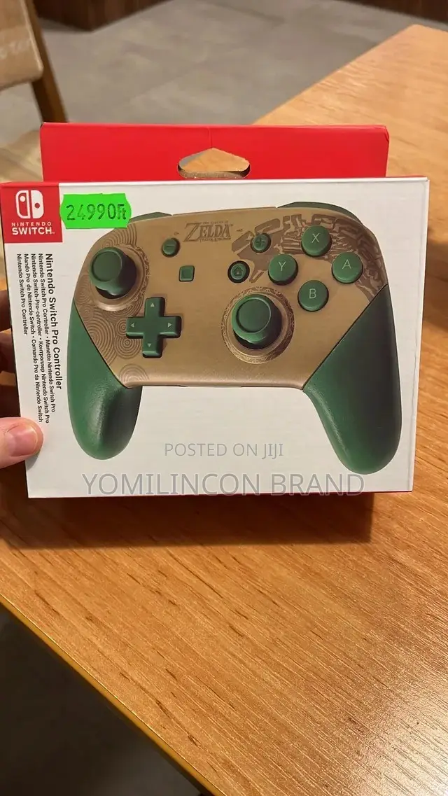 Nintendo Switch Pro Controller Green  Gold