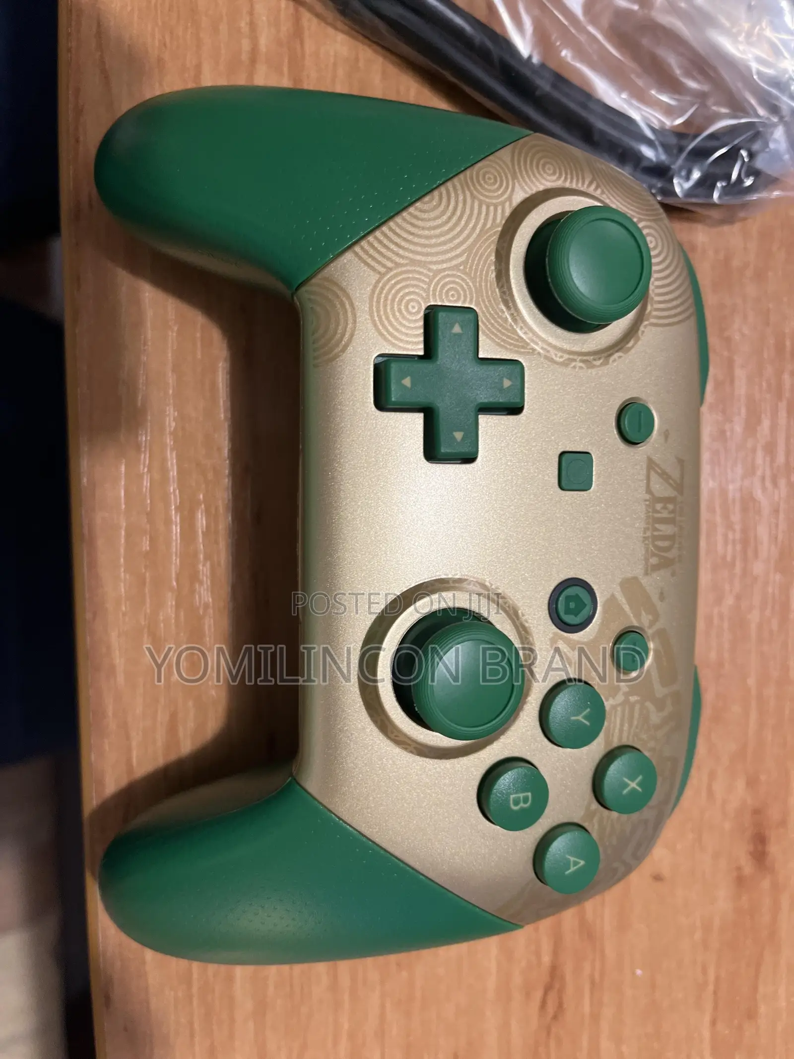 Nintendo Switch Pro Controller Green  Gold