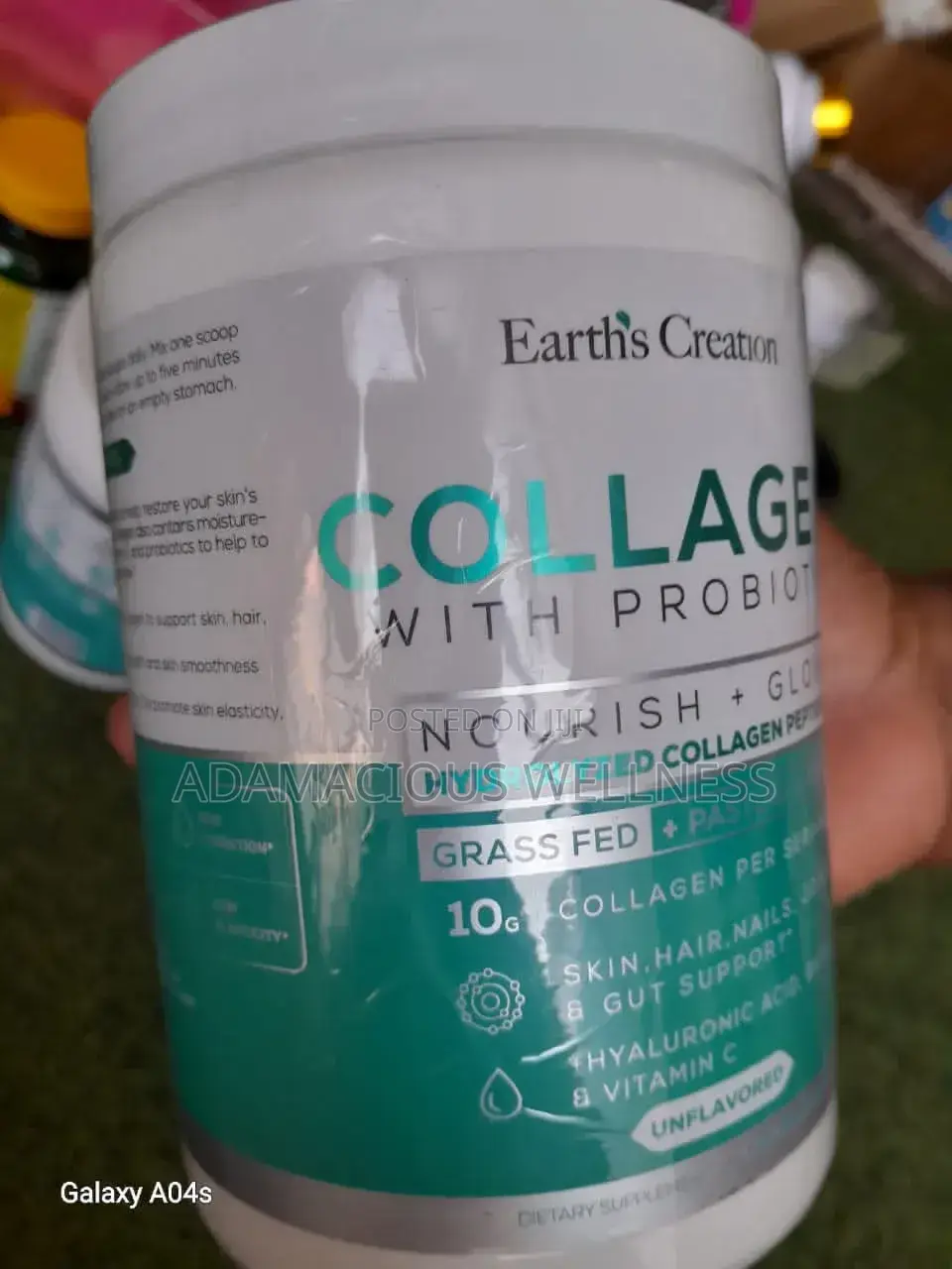 Earth's Creation Hydrolyzed Collagen Peptides + Probiotics