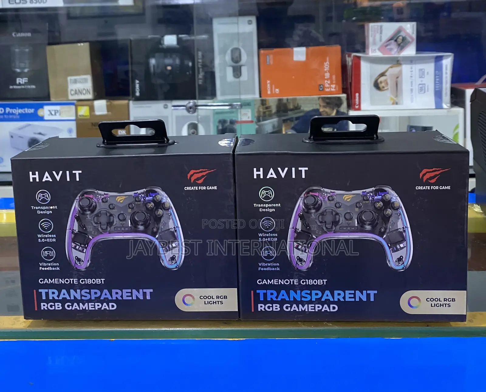 Havit G180BT Transparent RGB Wireless Gamepad