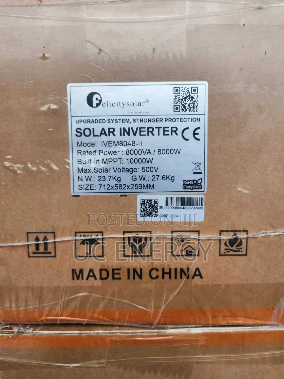 8kva 48v Felicity Solar Inverter Hybrid Ivem
